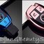 กรอบเคสกุญแจรีโมทรถยนต์ เมอร์เซเดส (TPU Key Cover with Colorful PC Push button Guard) Mercedes-Benz Key A- Class B Class CLA Class CLS Class C- Class Mercedes Smart Key สมาร์ทคีย์ Keyless Smart Entry
