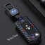 เคสรีโมทรถ MAZDA Folding Key กุญแจพับข้าง ลายเคฟล่า (ABS Key Cover Black Silicone Push button Guard) ; Mazda Key Sets 2, 3 แบบกุญแจพับข้าง 2 และ 3 ปุ่ม