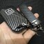 เคสรีโมทรถ KIA Carnival 2022 ลายเคฟล่า (ABS Key Cover Black Silicone Push button Guard) พร้อมพวงกุญแจ