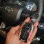 เคสรีโมทรถ Fortuner GR Sport แบบลาย Sport Car ด้านหน้าปุ่มกดปกป้องกันรอยด้วยวัสดุใส TPU เคสพลาสติกแข็ง ABS Toyota Key Sets Model All New Toyota Fortuner TRD, Toyota Hilux Revo Rocco