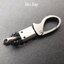 พวงกุญแจโลหะสีเทาโครม หนังเชือกถัก (PU+ Metal Key chain) Braided Rope Key Chain Buckle วัสดุ PU คุณภาพดี สวยงาม ทนทาน และ หัวแขวนทำด้วยโลหะน้ำหนักเบา