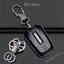เคสกุญแจรีโมทรถยนต์สมาร์ทคีย์ ISUZU ลายเคฟล่า (ABS Key Cover with Colorful Silicone Push button Guard) ISUZU MU-X All New D-Max พร้อมพวงกุญแจเกรดพรีเมี่ยม Multi-Function