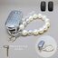 เคสรีโมทรถ Yaris Cross Yaris ATIV Veloz 2025 ลายคริสตัลขอบเงิน สีเงิน ชมพู กดปุ่มได้ (Crystal TPU Key Car Cover) ปกป้องรีโมท เพิ่มความสวยงาม ใส่ง่าย
