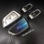 เคสโลหะอัลลอยรีโมทรถทรงใบไม้ BMW M Design Hard Case Premium Grade สวย เรียบหรู มีสไตล์ Alloy/Transparent TPU Front Transparent push button Guard / 3D Mirror ABS Back Cover BMW Key Sets G30 530e m sport,330e m sport,2018-New 5 Series 525, 530Li, X3, X, X5,