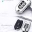 กรอบเคสกุญแจรีโมทรถยนต์ HONDA JAZZ Premium Grade แบบใหม่ 2020 ฮอนด้า (New VIP Key Shell, TPU Key Cover with PC Push button Guard) Honda Key Sets Model Jazz 2014-2019 พับข้าง 2 และ 3 ปุ่ม ใช้ได้กับกุญแจ Honda ทุกรุ่น