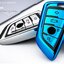 กรอบเคสรีโมทรถยนต์ BMW (TPU Key Cover with Colorful PC Push button Guard) BMW Key Sets 2018-New 5 Series 525/530Li/X3X1X5/X6 สมาร์ทคีย์ Keyless Smart Entry