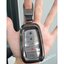 เคสโลหะสองสีดำเงิน รีโมทรถ Toyota Fortuner Legender 2022 แบบ 2 ชั้น มีแบบเงาและแบบด้าน สามาถดึงกุญแจสำรองในรีโมทได้ (Double-Layer Metal Aluminum Alloy Key Cover with transparent push button Guard 360) Toyota Model Fortuner