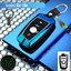 เคสโลหะอัลลอย รีโมทรถบีเอ็มดับเบิ้ลยู ปุ่มเรืองแสง BMW Alloy Full Package LED Key Chain (Gradient Color Alloy Up Grade Fluorescence Silicone Push button Guard) BMW Key Sets 2018-New 5 Series 525/530Li/X3X1X5/X6 BMW Series 2-3 Series 4-Series 5, G30 530e m
