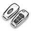 กรอบเคสกุญแจรีโมทรถยนต์ Ford Premium Grade แบบใหม่ 2020 (New VIP Key Shell, TPU Key Cover with Colorful PC Push button Guard) Ford Key Case All New Ford Ranger, Everest 2015-18 Key 2-3 ปุ่ม
