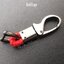 พวงกุญแจโลหะสีเทาโครม หนังเชือกถัก (PU+ Metal Key chain) Braided Rope Key Chain Buckle วัสดุ PU คุณภาพดี สวยงาม ทนทาน และ หัวแขวนทำด้วยโลหะน้ำหนักเบา