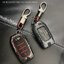 เคสโลหะรีโมทรถ Toyota Fortuner GR Sport, Legender , Alphard แบบ 2 ชั้น รุ่นถอดกุญแจในรีโมทได้ (Kevlar Alloy & Red Silicone Sleeve) Toyota Key Sets Model Alphard ,Fortuner