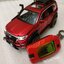 เคสโลหะเคฟล่ารีโมทรถ Toyota Fortuner GR Sport แบบ 2 ชั้น รุ่นถอดกุญแจในรีโมทได้ (Black Red Kevlar Alloy & Silicone Sleeve) Toyota Key Sets Model Fortuner Legender