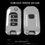 กรอบเคสกุญแจรีโมทรถยนต์ HONDA JAZZ Premium Grade แบบใหม่ 2020 ฮอนด้า (New VIP Key Shell, TPU Key Cover with PC Push button Guard) Honda Key Sets Model Jazz 2014-2019 พับข้าง 2 และ 3 ปุ่ม ใช้ได้กับกุญแจ Honda ทุกรุ่น