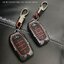 เคสโลหะรีโมทรถ Toyota Fortuner GR Sport, Legender , Alphard แบบ 2 ชั้น รุ่นถอดกุญแจในรีโมทได้ (Kevlar Alloy & Red Silicone Sleeve) Toyota Key Sets Model Alphard ,Fortuner