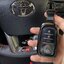 เคสโลหะรีโมทรถยนต์ Toyota Fortuner GR Sport ใหม่ แบบ 2 ชั้น รุ่นถอดกุญแจในรีโมทเพื่อเข้าเกียร์ว่าง (Double-Layer Metal Aluminum Alloy Key Cover with transparent push button Guard 360) Toyota Model Fortuner GR