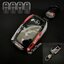 เคสรีโมทรถ Fortuner GR Sport แบบลาย Sport Car ด้านหน้าปุ่มกดปกป้องกันรอยด้วยวัสดุใส TPU เคสพลาสติกแข็ง ABS Toyota Key Sets Model All New Toyota Fortuner TRD, Toyota Hilux Revo Rocco