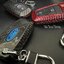 เคสรีโมทรถ Ford Everest , Ford Mustang 2020 คาร์บอนไฟเบอร์แท้ T-Carbon Air Vent Design (Top Product ; Carbon Fiber Key Case) แถมแผ่นใส TPU กันรอยปิดปุ่ม Key Sets Model Ford Everest , Ford Mustang 2020