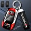 เคสรีโมทรถ Toyota Yaris Cross Yaris ATIV Veloz 2023 แบบลาย GR Sports สามารถดึงกุญแจในรีโมทได้ ด้านหน้าปุ่มกดปกป้องกันรอยด้วยวัสดุใส TPU เคสพลาสติกแข็ง ABS