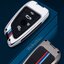 เคสโลหะรีโมทรถบีเอ็มดับเบิ้ลยู BMW X Series Full Package 2022 (Alloy Up Grade Luminescence 3D Silicone Push button Guard) Key Sets BMW Key Sets G30 530e m sport,330e m sport,2018-New 5 Series 525, 530Li, X3, X, X5, X6