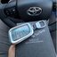 เคสโลหะสองสีดำเงิน รีโมทรถ Toyota Fortuner Legender 2022 แบบ 2 ชั้น มีแบบเงาและแบบด้าน สามาถดึงกุญแจสำรองในรีโมทได้ (Double-Layer Metal Aluminum Alloy Key Cover with transparent push button Guard 360) Toyota Model Fortuner