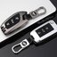 กรอบเคสโลหะกุญแจรถ MG Folding Key Hard Case 360 องศา (Alloy Silicone Key Cover with Silicone Push button Guard) MG Key Case MG6, ZS แบบพับข้าง