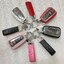 เคสรีโมทรถ Toyota Cross GR 2022 หุ้มหนังสีพาสเทล ด้านหน้าปุ่มกดและด้านหลังปกป้องกันรอยด้วยวัสดุใส TPU ABS Case Key Cover Toyota Cross, CH-R, Camry, Altis Smart Key Toyota 8 Generation V Shape