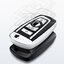กรอบเคสกุญแจรีโมทรถยนต์ BMW Premium Grade แบบใหม่ 2020 (New VIP Key Shell, TPU Key Cover with Colorful PC Push button Guard) BMW Key Sets Series 2-3 Series 4-Series 5 6 Series X3 X4 M2 M3 M5 M6 สมาร์ทคีย์