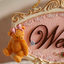 ป้าย welcome ลายน้องหม และกุหลาบ
