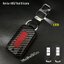 เคสรีโมทรถลายเคฟล่ารีโมทรถ Mitsubishi Pajero LED Key Chain สามารถถอดกุญแจรีโมทได้ Kevlar ABS / Silicone Push button Guard) Model Mitsubishi Pajero (Sport), Xpander, Mirage, Attrage, Triton Smart Key แบบ 2 และ 3 ปุ่ม