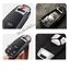 เคสโลหะหนัง รีโมทรถ Audi New Leather Alloy Full Package 2020 (Alloy Up Grade 3D Silicone Push button Guard) Audi special car key case A6L Q3 Q5 Q7 A5 A7 A8 Buckle Metal Protective Case S-Class Smart Keyless