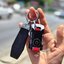 เคสรีโมทมอเตอร์ไซต์ XMAX 2025 NMAX 2025 ลาย Sport ด้านในกันกระแทกปิดปุ่ม TPU ดำ กดได้ (Sport Key ABS Key Cover with push button Guard 360)
