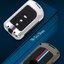 เคสโลหะรีโมทรถยาริส Yaris ATIV Push Start Full Package (Alloy Up Grade Luminescence 3D Silicone Push button Guard) Key Sets Toyota Yaris Ativ Vios Smart Key 2 และ 3 ปุ่ม ใส่ได้
