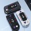 เคสรีโมทรถ MAZDA Folding Key กุญแจพับข้าง ลายเคฟล่า (ABS Key Cover Black Silicone Push button Guard) ; Mazda Key Sets 2, 3 แบบกุญแจพับข้าง 2 และ 3 ปุ่ม