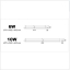 LED Tube T5 Light 220v 60cm 10w LED Fluorescent Tube T5 Wall Lamps Cold White T5 Bulb Light