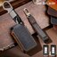 เคสรีโมทรถ Mitsubishi Pajero 2022 งานหนังม้า พรีเมียมเกรด Premium Grade Hallmo HANDMADE ทรงคลาสสิค (Horse Leather Key Case Key Sets ; Model Mitsubishi Pajero (Sport), Xpander, Mirage, Attrage, Triton Smart Key แบบ 2 และ 3 ปุ่ม