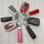 เคสรีโมทรถ Toyota Cross GR 2022 หุ้มหนังสีพาสเทล ด้านหน้าปุ่มกดและด้านหลังปกป้องกันรอยด้วยวัสดุใส TPU ABS Case Key Cover Toyota Cross, CH-R, Camry, Altis Smart Key Toyota 8 Generation V Shape