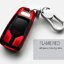 เคสรีโมทรถยนต์ Audi (TPU Key Cover with Colorful PC Push button Guard) New Audi Smart Key สมาร์ทคีย์
