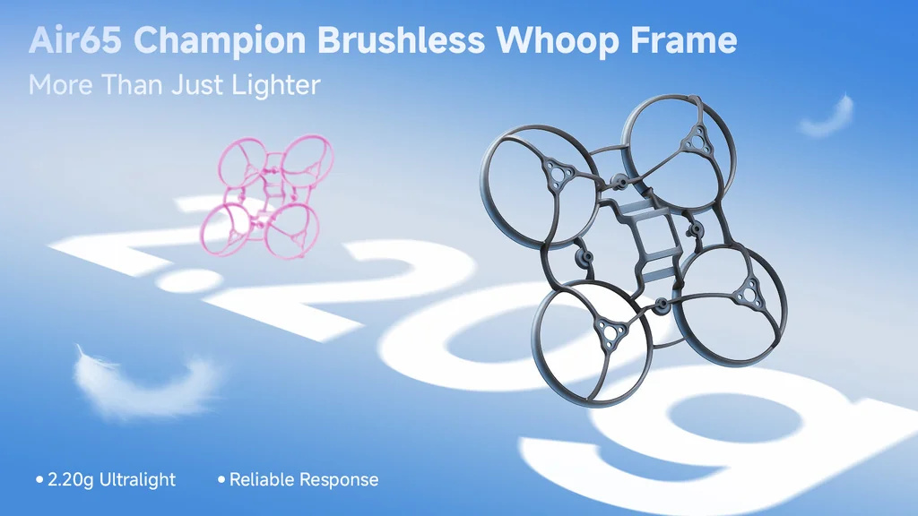 BETAFPV Air65 Champion Brushless Whoop Frame โครงโดรน FPV TinyWhoop 65mm Lightweight Frame อุปกรณ์โดรน Drone BETAFPV Air65 Champion Brushless Whoop Frame โครงโดรน FPV TinyWhoop 65mm Lightweight Frame อุปกรณ์โดรน Drone